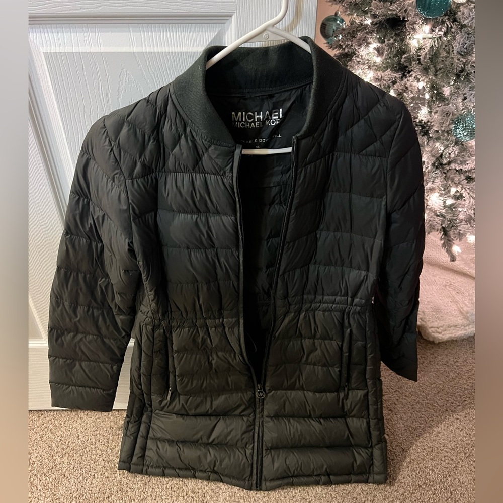 Michael Kors Medium Olive Green Packable Jacket